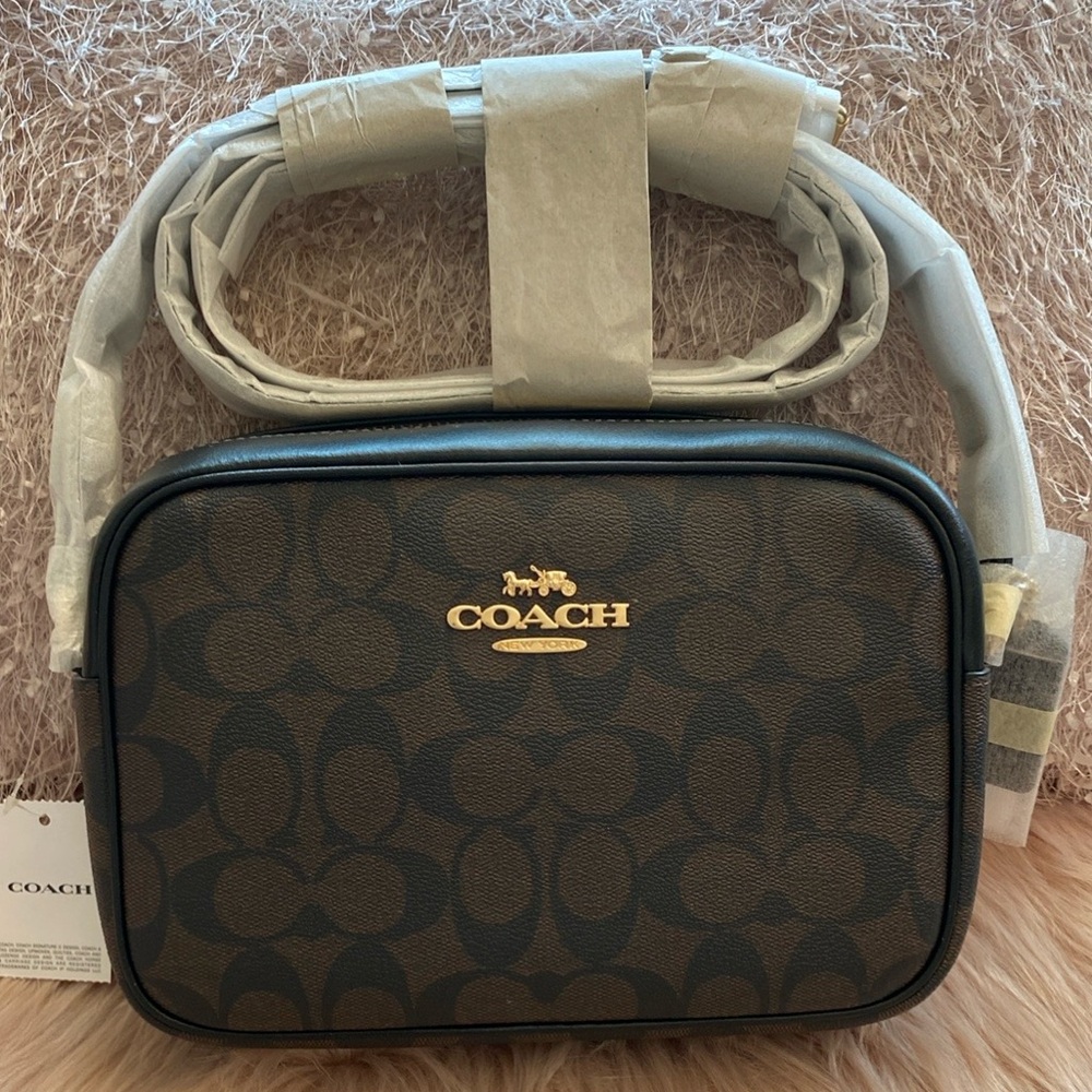NWT Coach Jamie Camera Bag In Signature Canvas - Picture 3 of 9